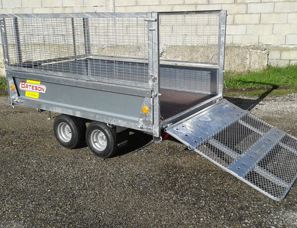 REMORQUE BENNE BATESON 750Kgs 2 ESSIEUX