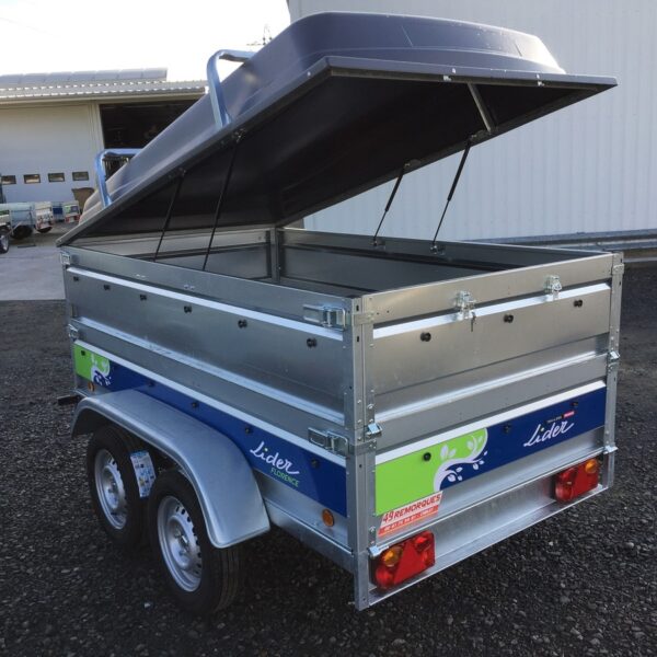 Lider Florence avec doubles ridelles + capot 750Kg